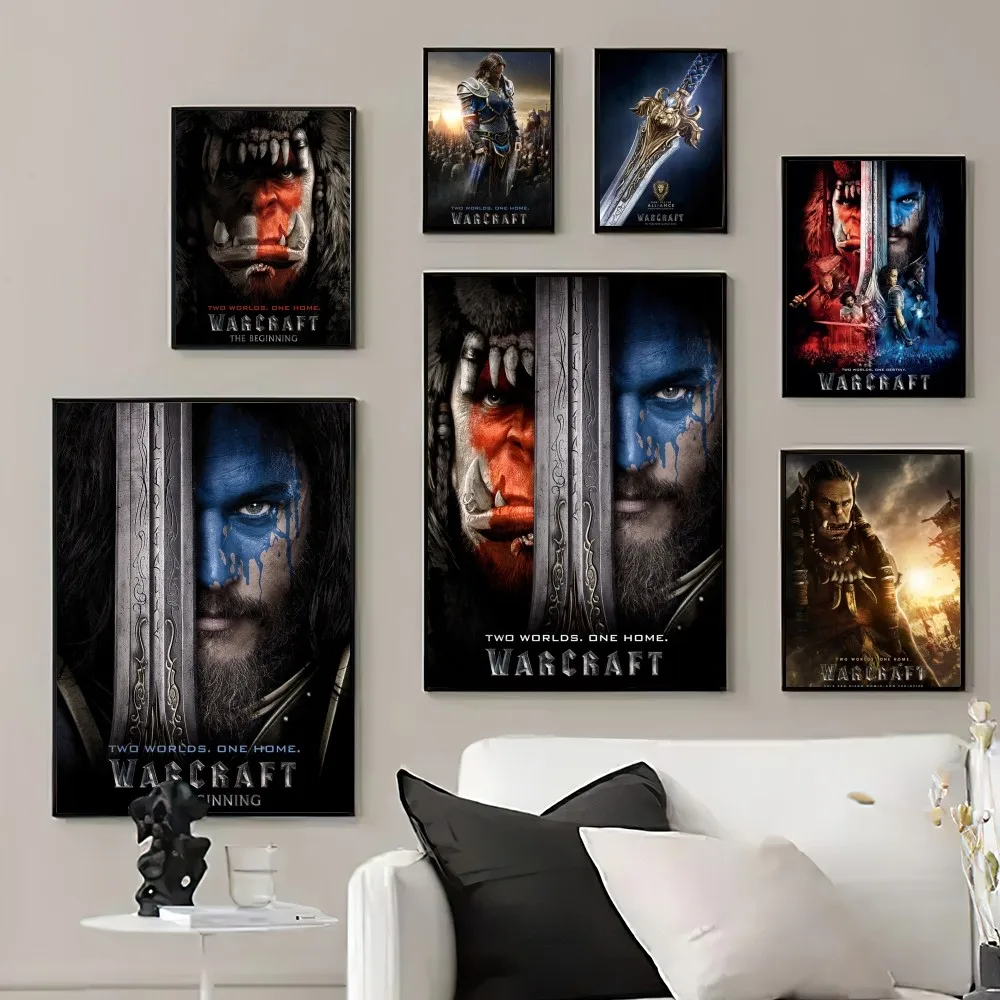 GAME W-Warcrafts Poster Prints Wall Pictures Living Room Home Decoration