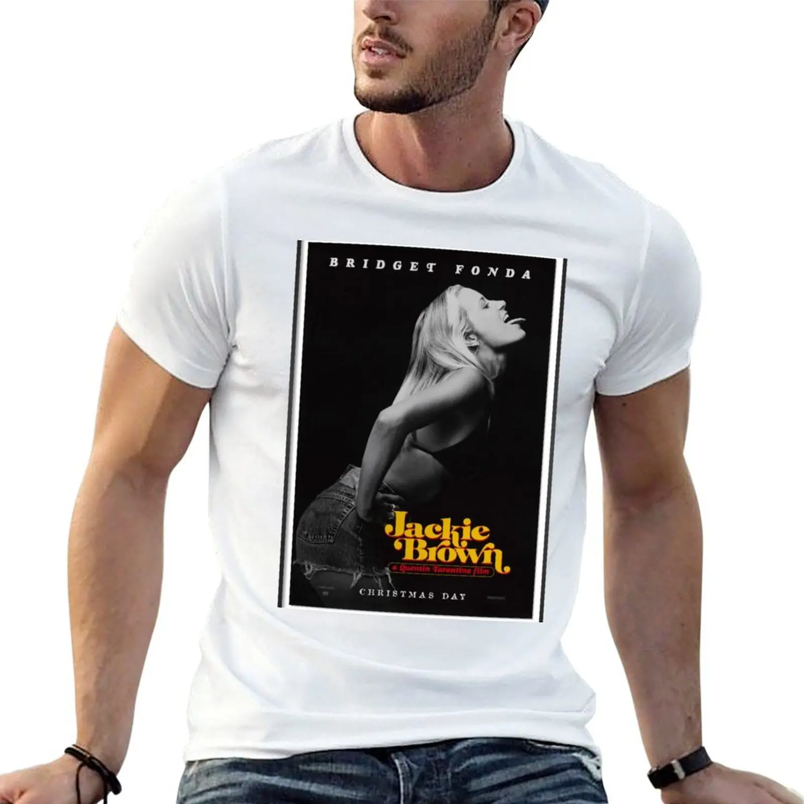 

Bridget Fonda Jackie Brown 1997 movie T-Shirt man graphic t shirt t shirt for man T-Shirt