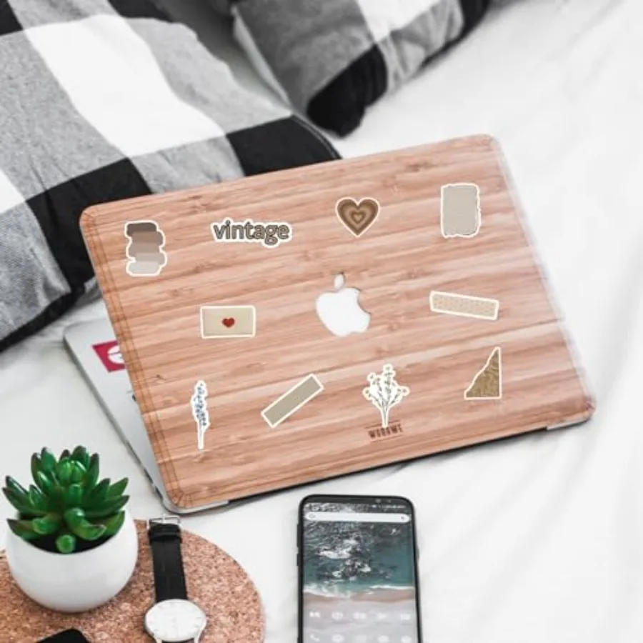 120 قطعة ملصقات عتيقة مقاومة للماء سجل القصاصات ملصق جمالي لزجاجات المياه اليومية مخطط كتيب مذكرات غير المرغوب فيها مثالية لـ Te