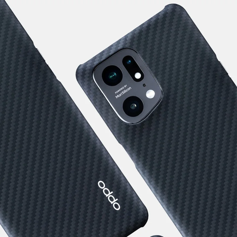 Original Carbon Fiber Case  for OPPO Find X5 Pro Ultra Thin Kevlar Aramid Protective Cover for Find X5