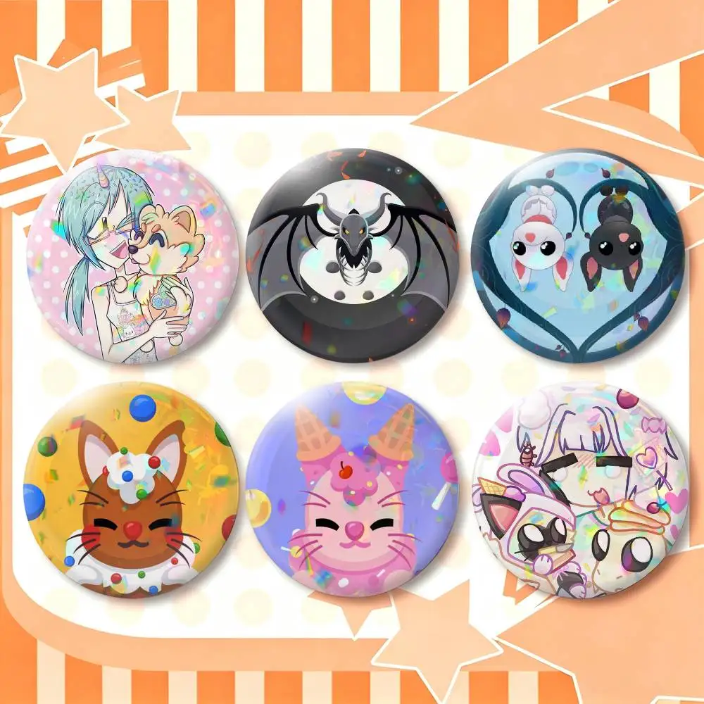A-Adopts Me Game  25 32 44 58 75mm Badges Personalized Round Brooches Pins Accessory Gift