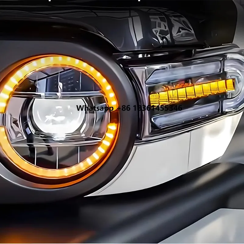 

for FJ Cruiser 2007-2017 LED DRL Auto Headlight Assembly Upgrade Dynamic Signal Lamp Hot Sale Tool Accessories Car Lights