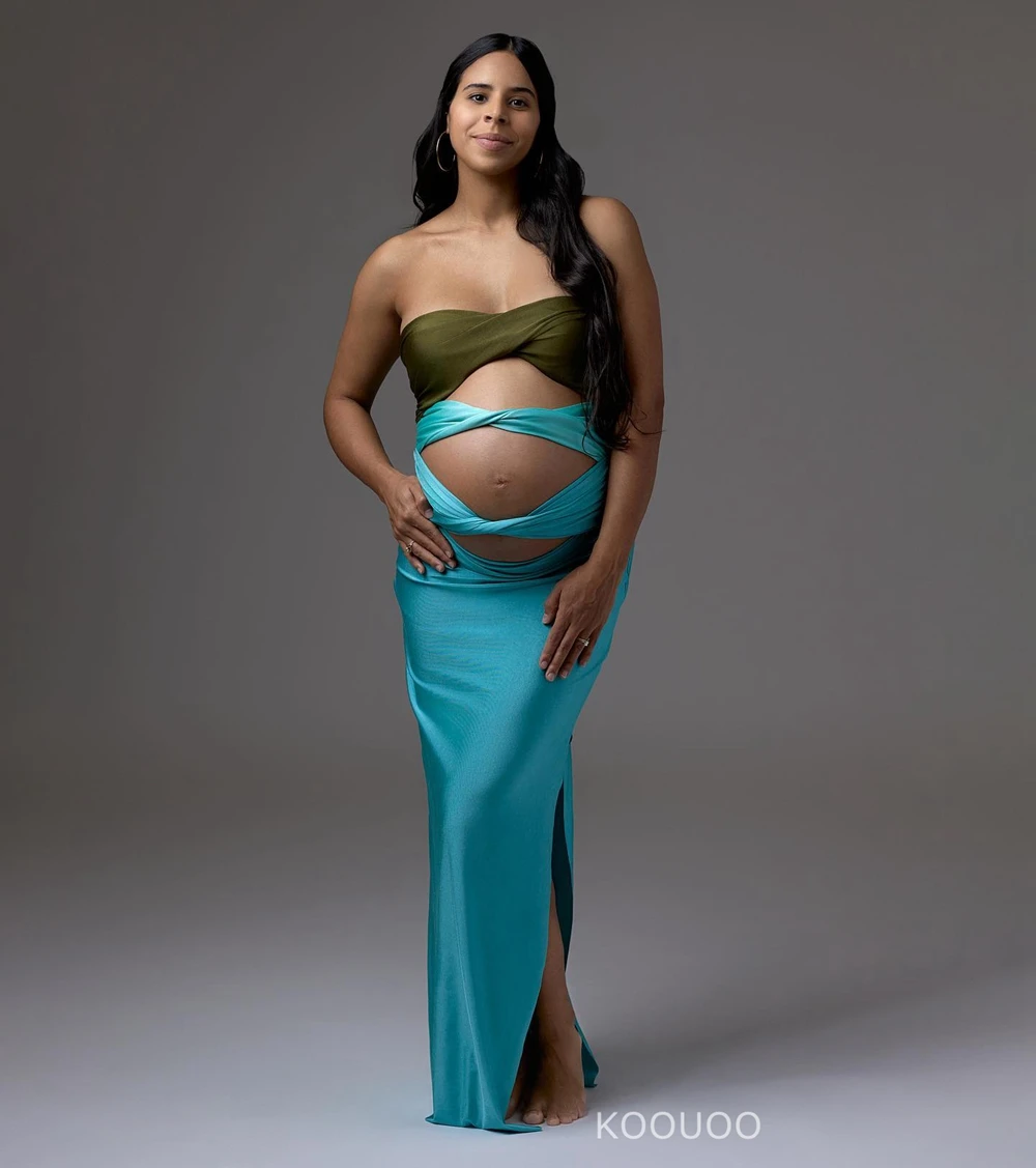 

Maternity Gown Photoshoot Pregnancy Summer Casual Women's Sleeveless Dresses Pregnant Clubwear Bodycon Studio Photography Foto