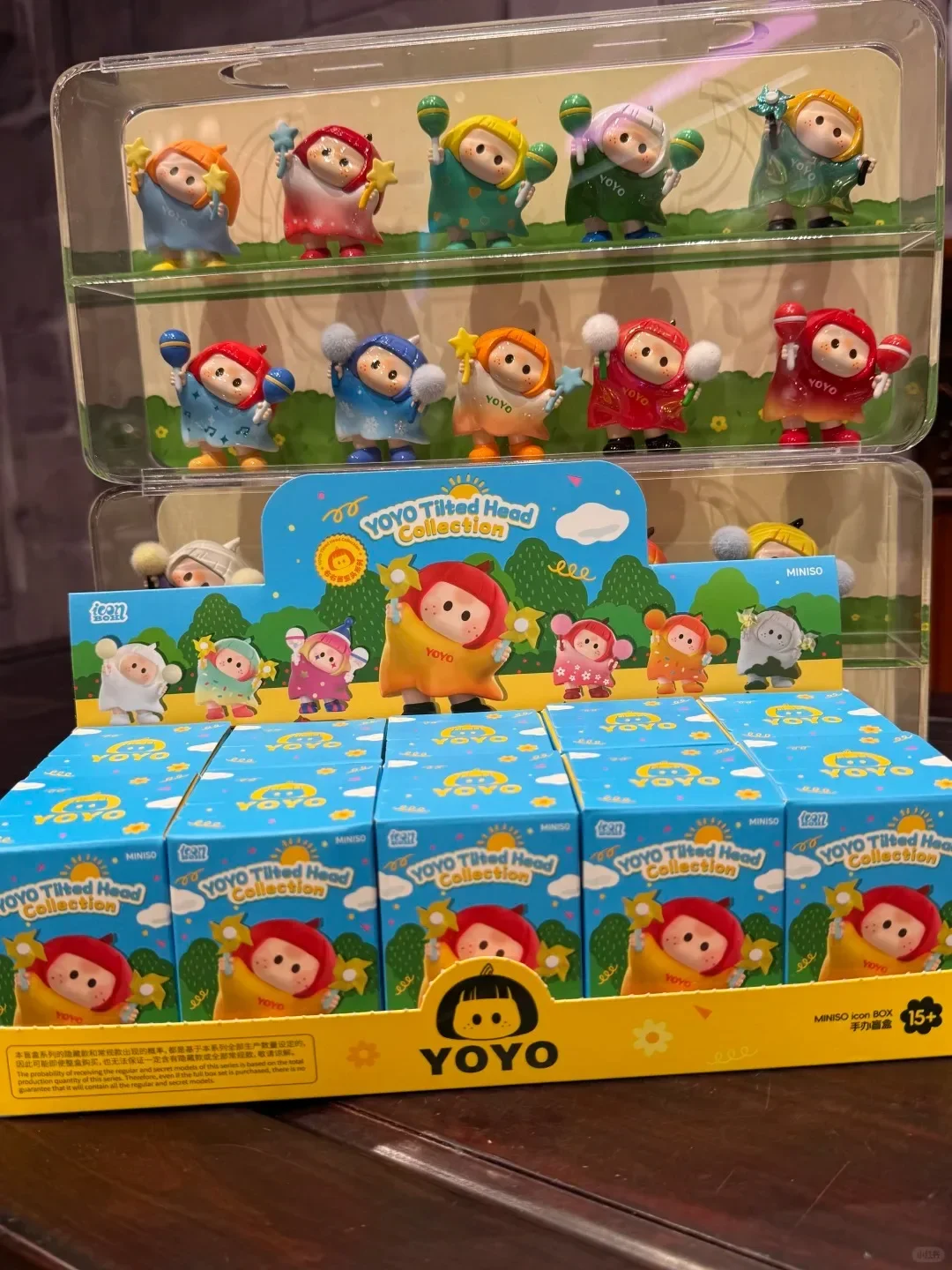 

Новинка в наличии, оригинальная серия YOYO с наклонной головой, коробка для значков, загадочная коробка, коллекционная игрушка, украшение для комнаты, слепая коробка, милые подарки