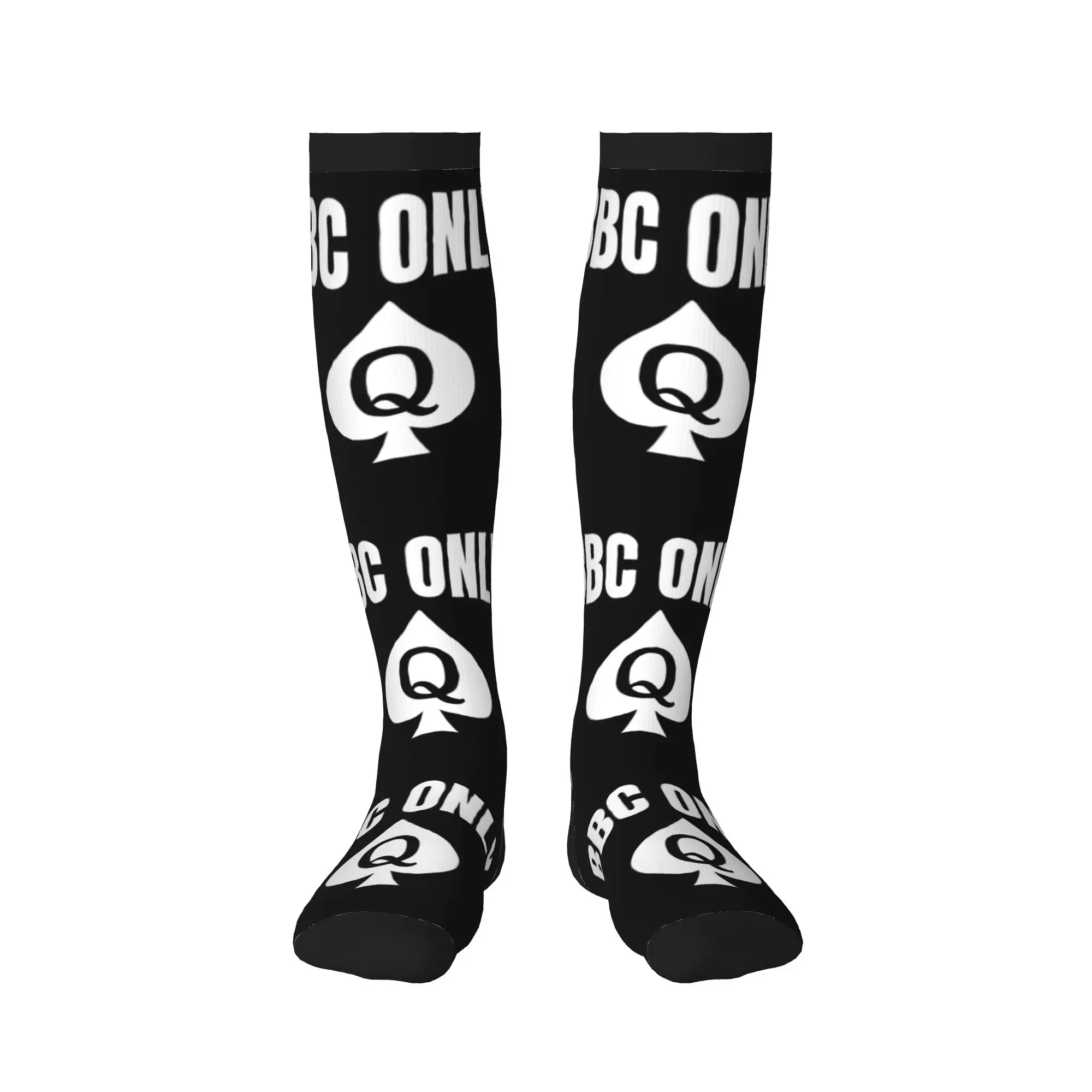 Queen Of Spades BBC ONLY Men Women Sports Compression Socks Unisex Fun  Spring Summer Autumn Winter Dress Socks