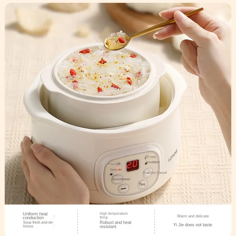 

XL Electric Stew Pot Stewing out of Water Household Baby Porridge Soup Electric Stewpot