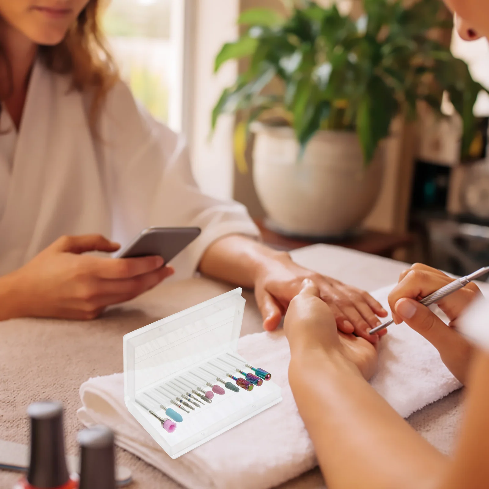 1 مجموعة مسمار مجموعة لقمة مثقاب عالية القوة التنغستن الصلب الصنفرة مانيكير باديكير لقمة ثقب تلميع سريع إزالة ملف الأظافر #1