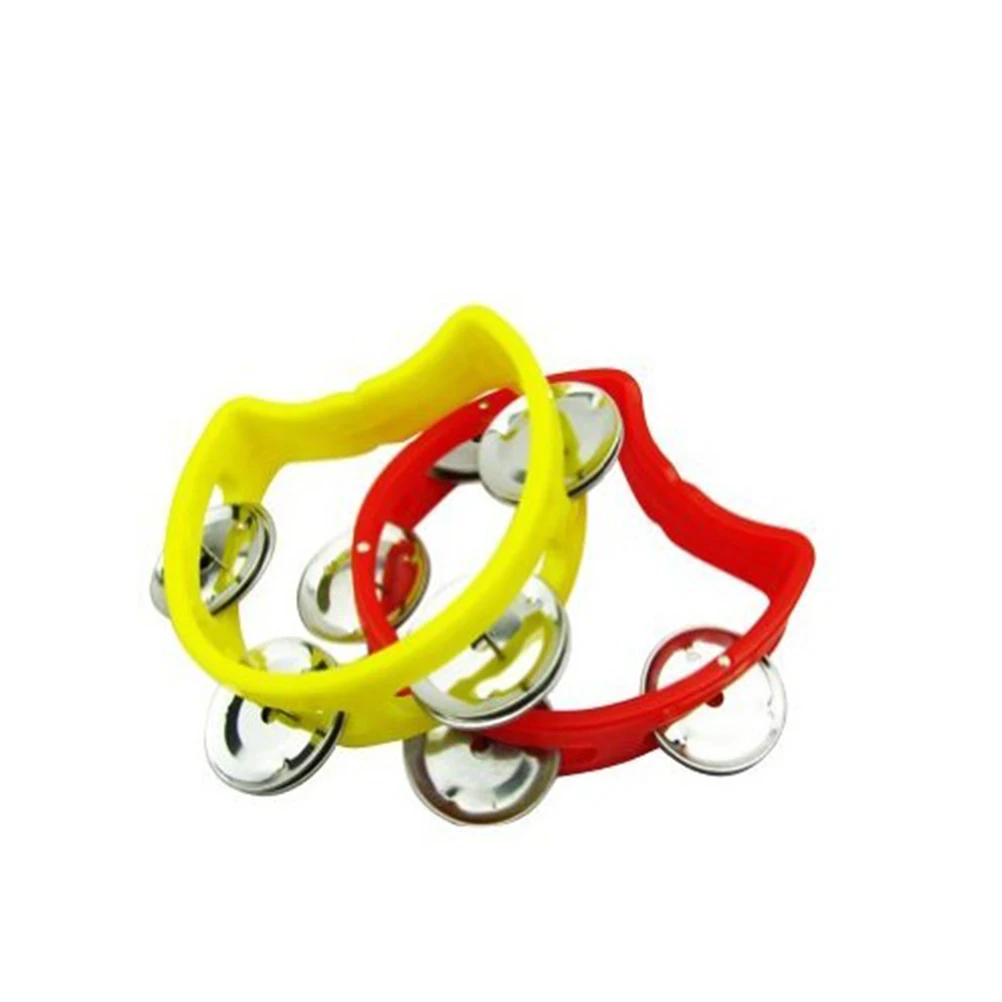 

2 Pcs Percussion Tambourin Panderos Professional Musical Instrument for Children Hand Tambourine
