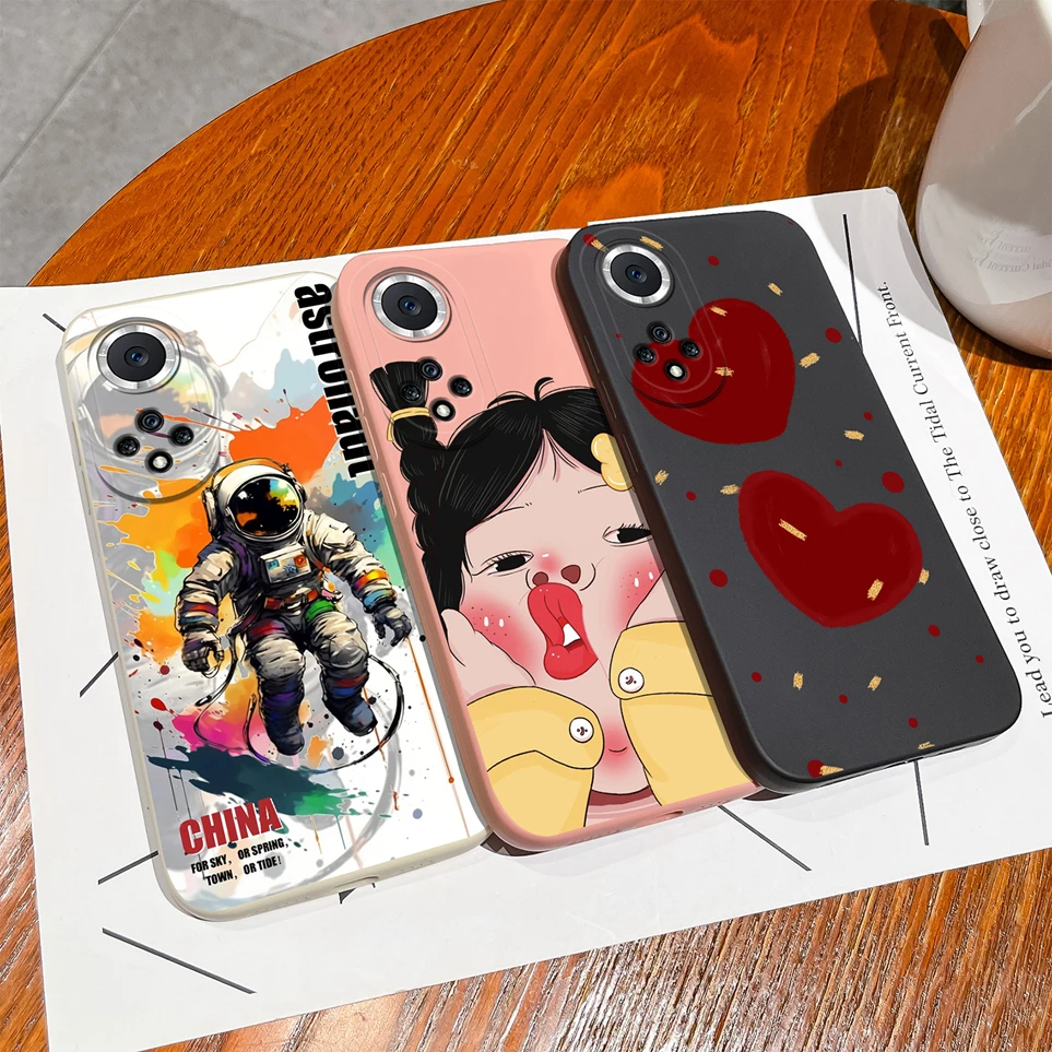 Popular Coque For Huawei Honor 50 50Pro Case Cute Cat Dog Phone Cases Shockproof Soft Back Cover For Honor50 Pro Huawei50 Funda