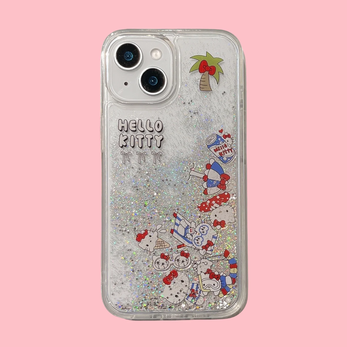Coque de téléphone Hello Kitty, Style sable fluide, tendance, pour IPhone 14/15/16 Pro Max, coque