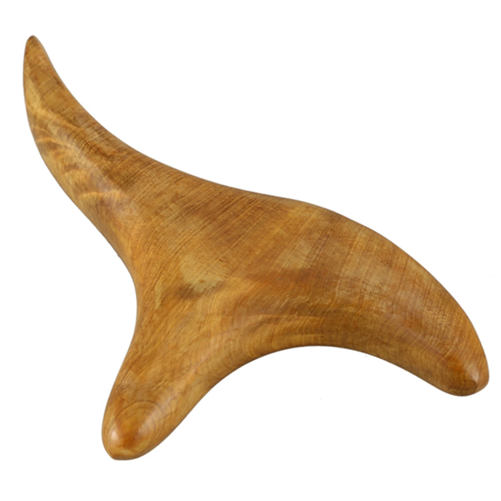A61P 3X Wooden Body Foot Neck Relax Blood Circulation Massager Triangular Spa Reflexology Massage Stick Tool