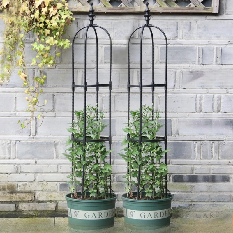 

8mm U-Shaped Plant Cages Plastic Coated Steel Pipe Garden Climbing Frame Rustproof Flower Growing System for Indoor/Outdoor
