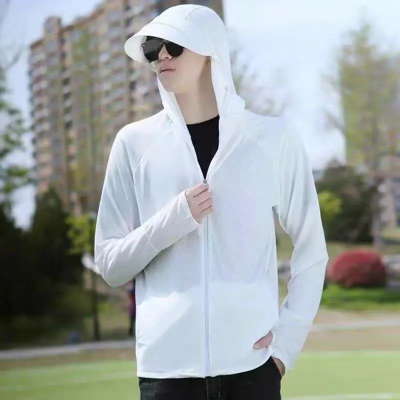 Ice Silk Sunscreen Men's Summer Thin Sunscreen Clothing