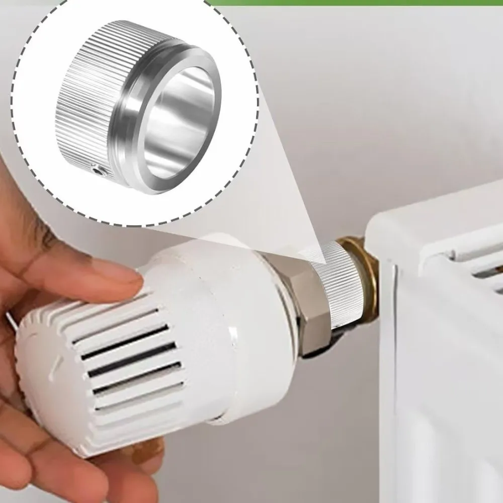 Universal Radiator Valve Adapter RA To M30x1.5 Threaded Thermostat Connector Stainless Steel Strong Heating Control Fitting