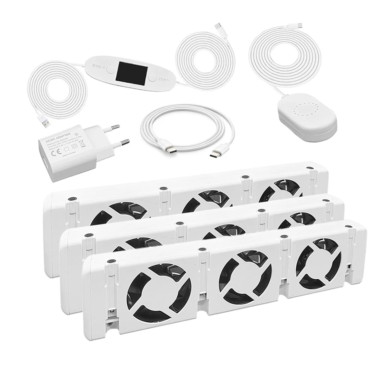 พัดลมหม้อน้ําสมาร์ทหม้อน้ํา Booster ชุดขยายพัดลมระบายอากาศ Universal ส่งเสริมการไหลเวียนของร้อน 100 ถึง 240V B EU Plug