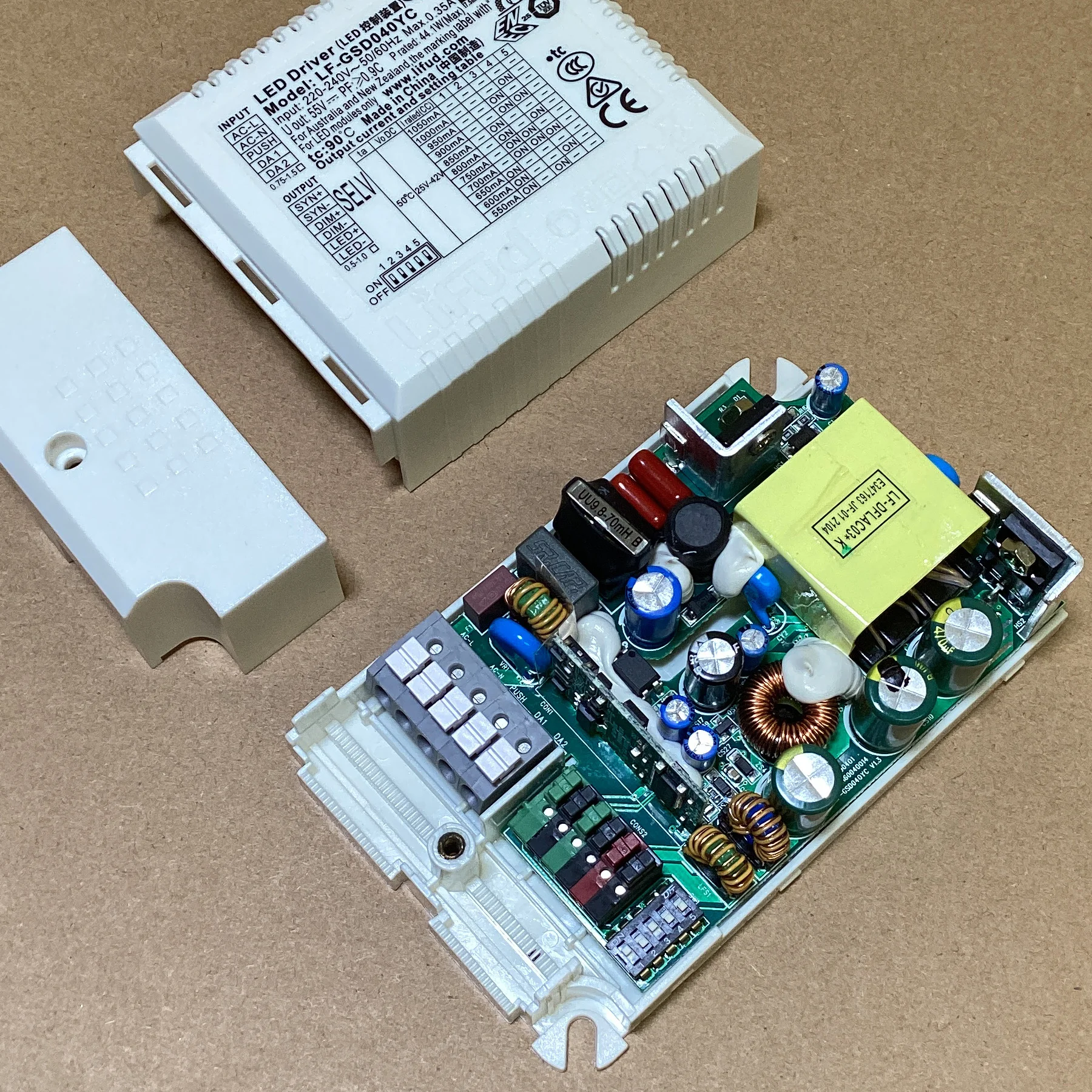 0‑10V DALI Dimmable LED Driver LF‑GSD040YC 40W 44W 60W Transformer Power Supply For LED Panel Lights