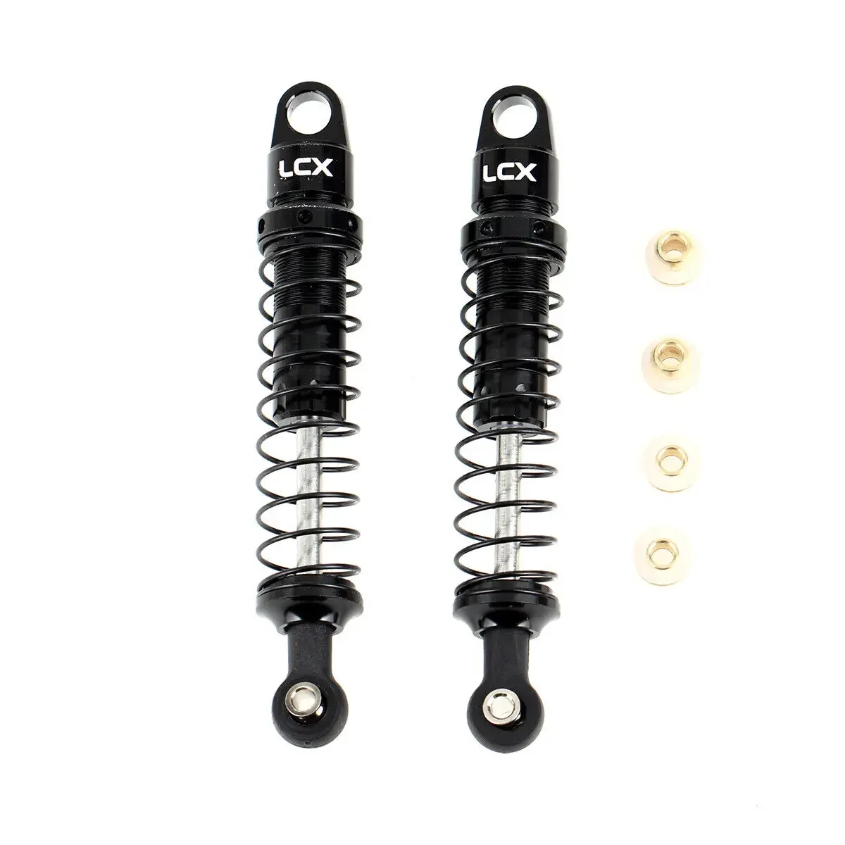 LCX Racing 1/18 RC Truck CNC Aluminum Suspension Shock Set Damper 82mm 2pcs for Axial UTB18 Capra Upgrades Parts Accessories