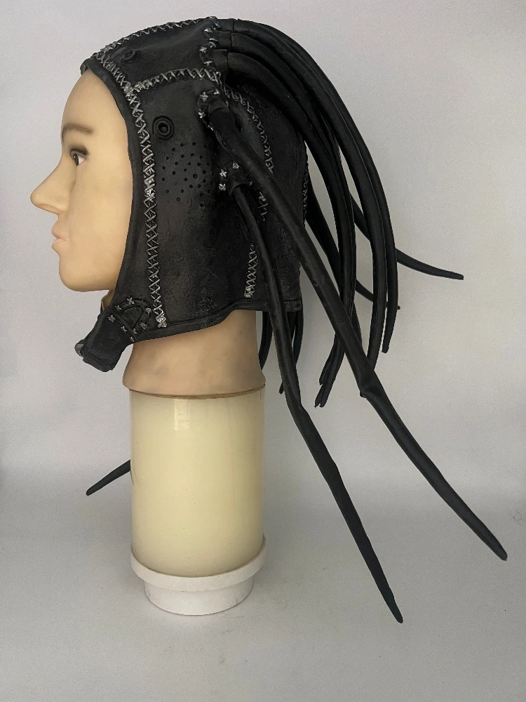 Horrific Monster Latex Headgear, Cosplay Braid Mask, Weaving Braids, Helmet, Costume Party, Halloween Prop