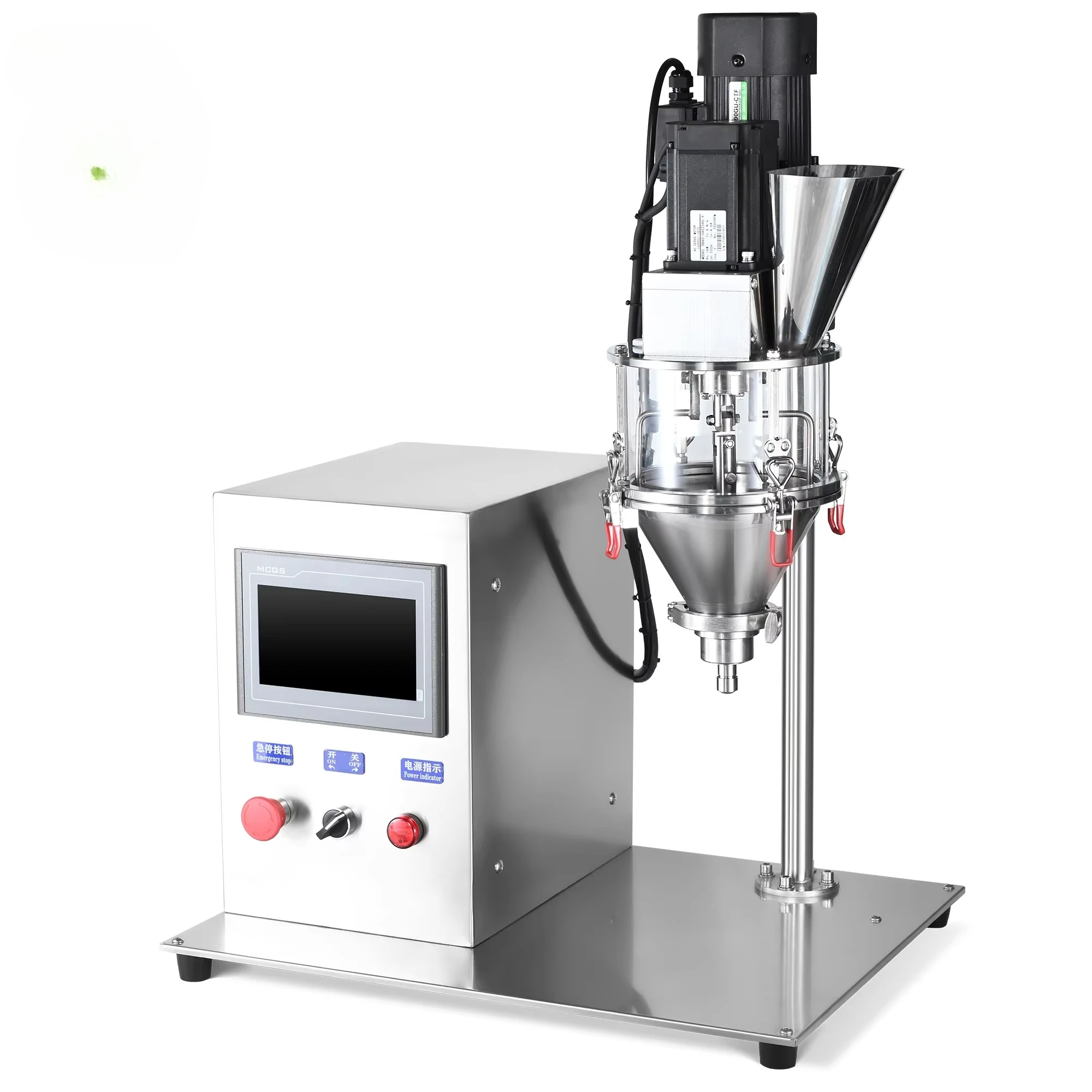 New Semi-Automatic Benchtop Powder Filling Machine 0.01g-0.5g High Accuracy with Auger Filler for Lab R&D Small Business