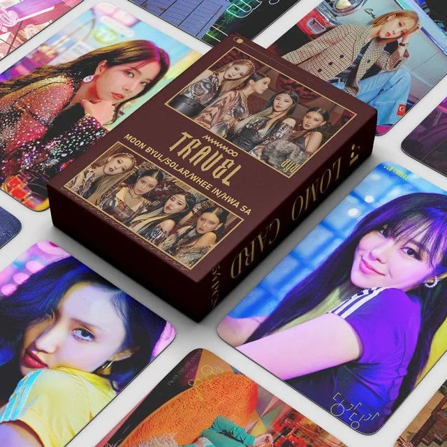 54Pcs/Set Kpop Photocards Mamamoo Postcards Kpop Girls Lomo Card New Album Photo Cards HD Korean Idol Group Fans Collection Gift