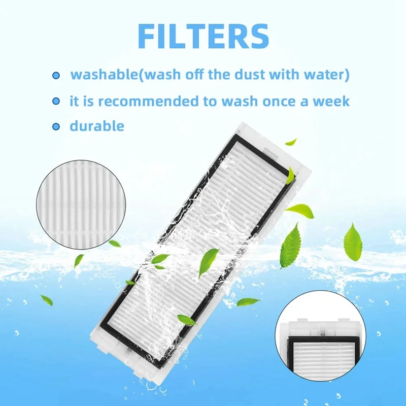For 360 S5 / S7 / S7 Pro Robot Vacuum Cleaner Replacement Spare Parts Roller Side Brush Hepa Filter Mop Cloths