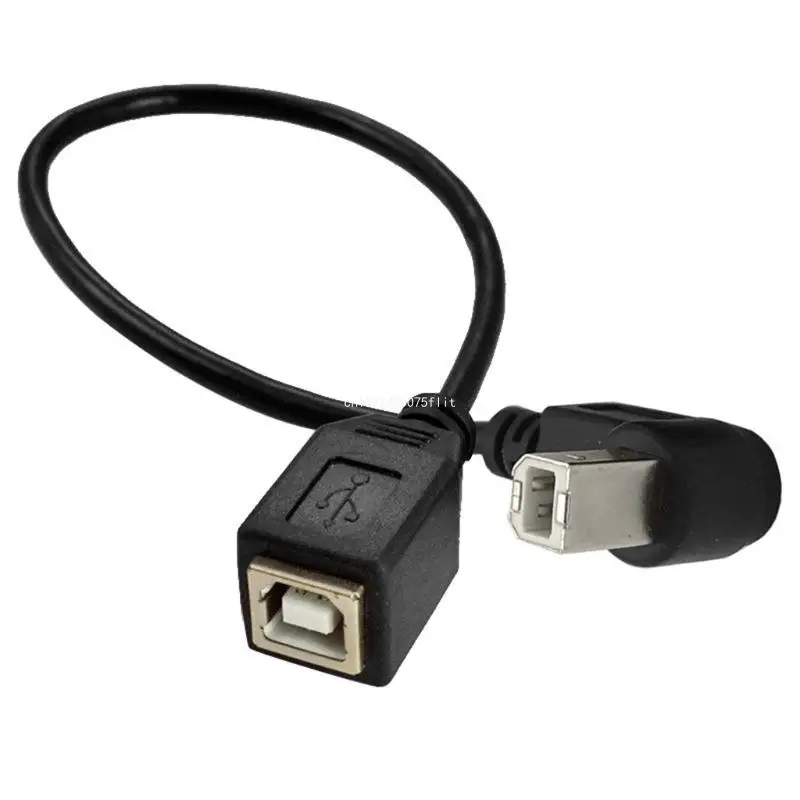 Usb2.0 B Male To B Female Data Cable Usb2.0 Print Port Extension Line Up/ Down/ Left/ Right Angled Male Cord DropShipping