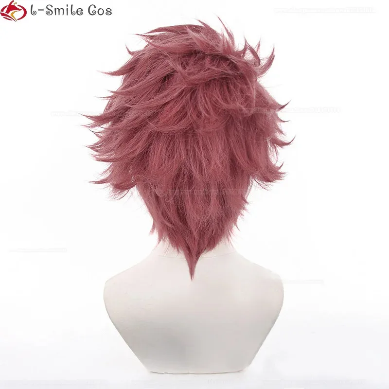 アニメ愛乙女コスプレウィッグショートカーリー耐熱髪サッカー選手リン愛乙女兄弟パーティーウィッグ + ウィッグキャップ