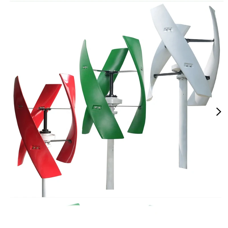 Household Low Noise Vertical Wind Turbine Generator 600W 12V/24V, Hot Free Energy Windmill with Intelligent Controller