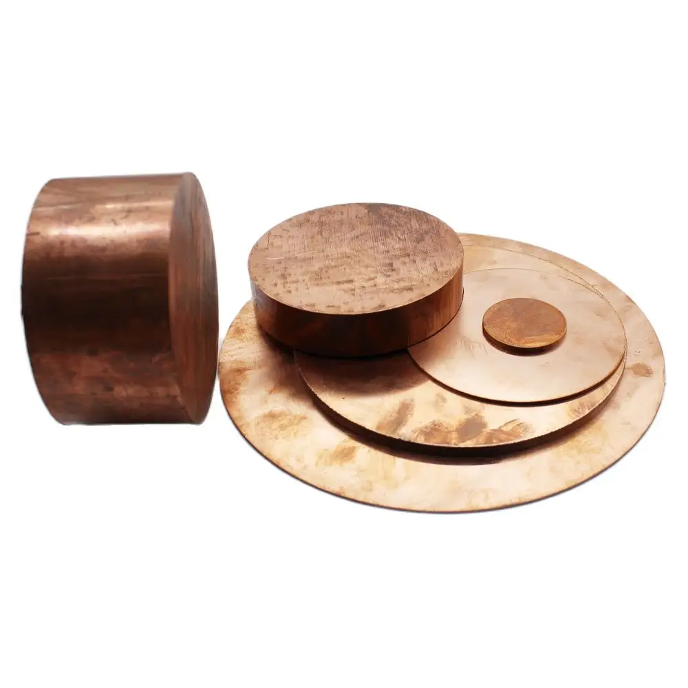 1mm to 3mm Pure Round Copper Plate Electrode Sacrificial Anode Sheet customize