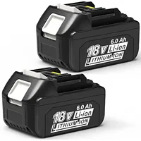 🔥🔋2 Packs 6.0Ah Replacement for Makita 18V Battery BL1840B BL1850B BL1860B, Compatible with Maktia 18 Volt Cordless Power Tool