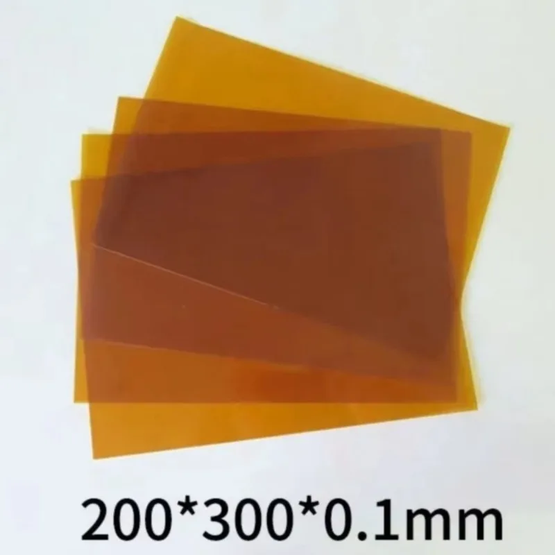 5pcs/lot Polyimide Film Gold PI Original Film 0.1~0.25mm Goldfinger Film A4 Sheet of Paper 210*300mm
