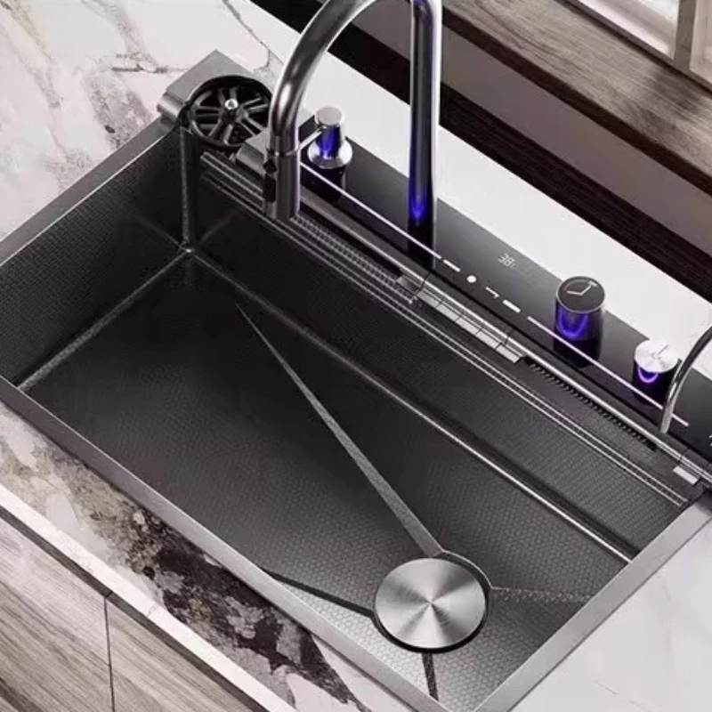 Multifunctional Kitchen Sinks Stainless Steel Kitchen Sinks Thickened Walls Home Improvement Fregaderos De Cocina ZY40SC