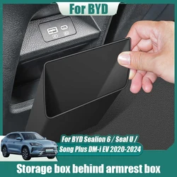 For BYD Sealion 6 Seal U Song Plus DM-i EV 2020 2024 Storage box behind armrest box Interior modification