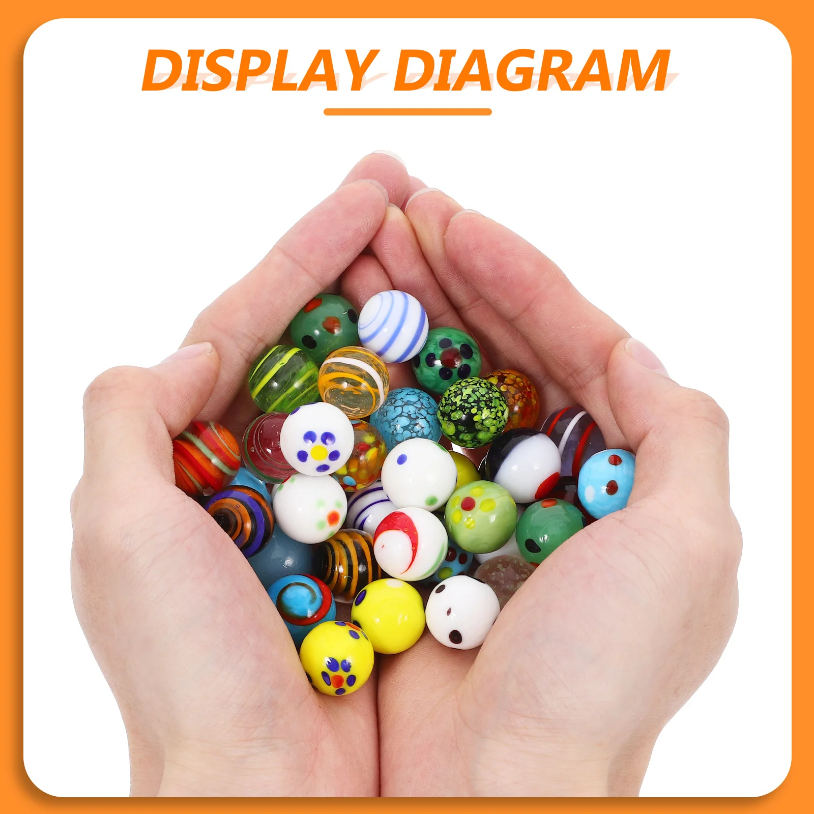 

38Pcs Bright Glass Marbles Colored Round for Aquarium Fish Tank Decoration Marble Balls Kids Game Filler Garden Butterfly Tray