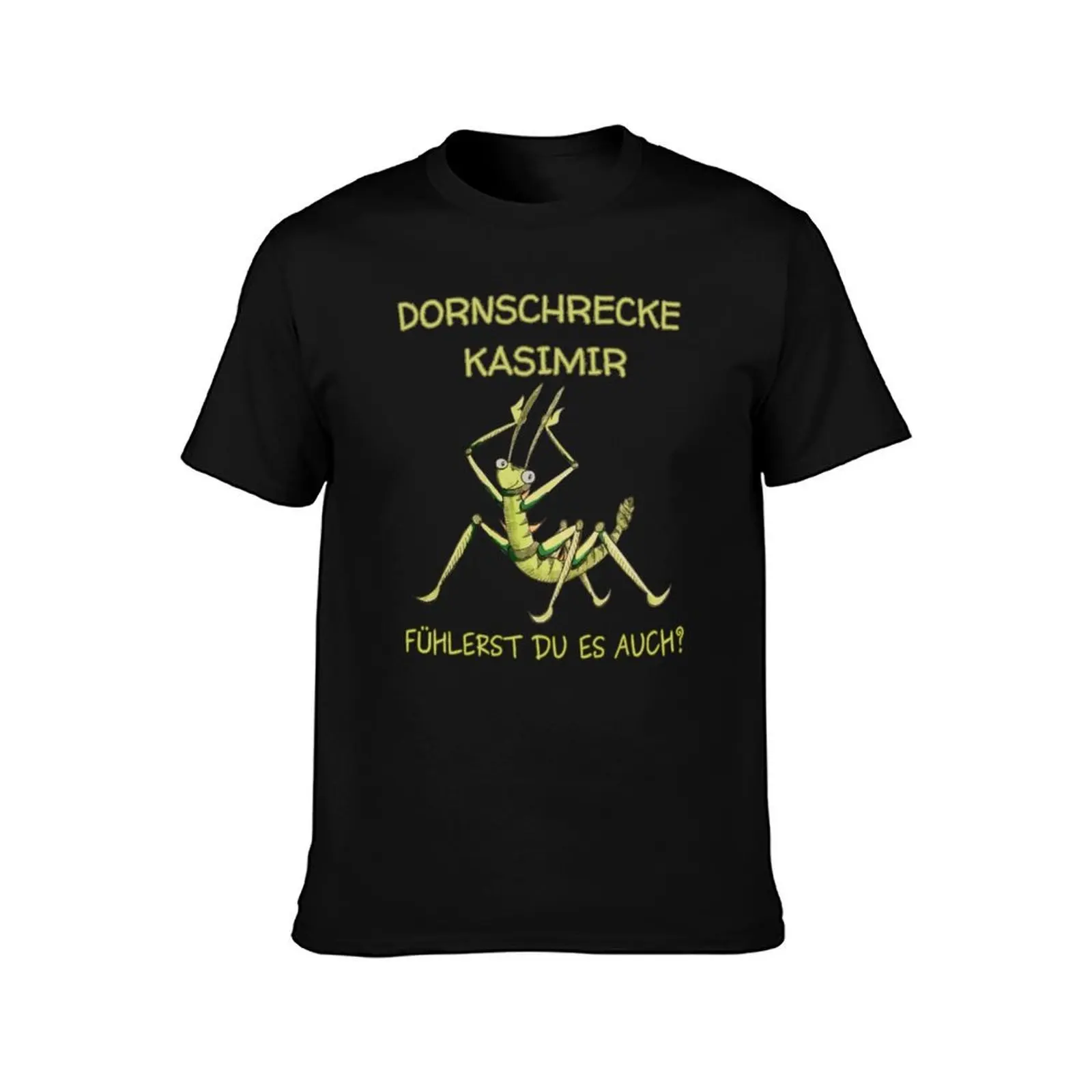 Thorn grasshopper Kasimir sees the light of day with feelers. Do you too? T-Shirt, Summer Casual Cotton Tee, Unisex Men Women