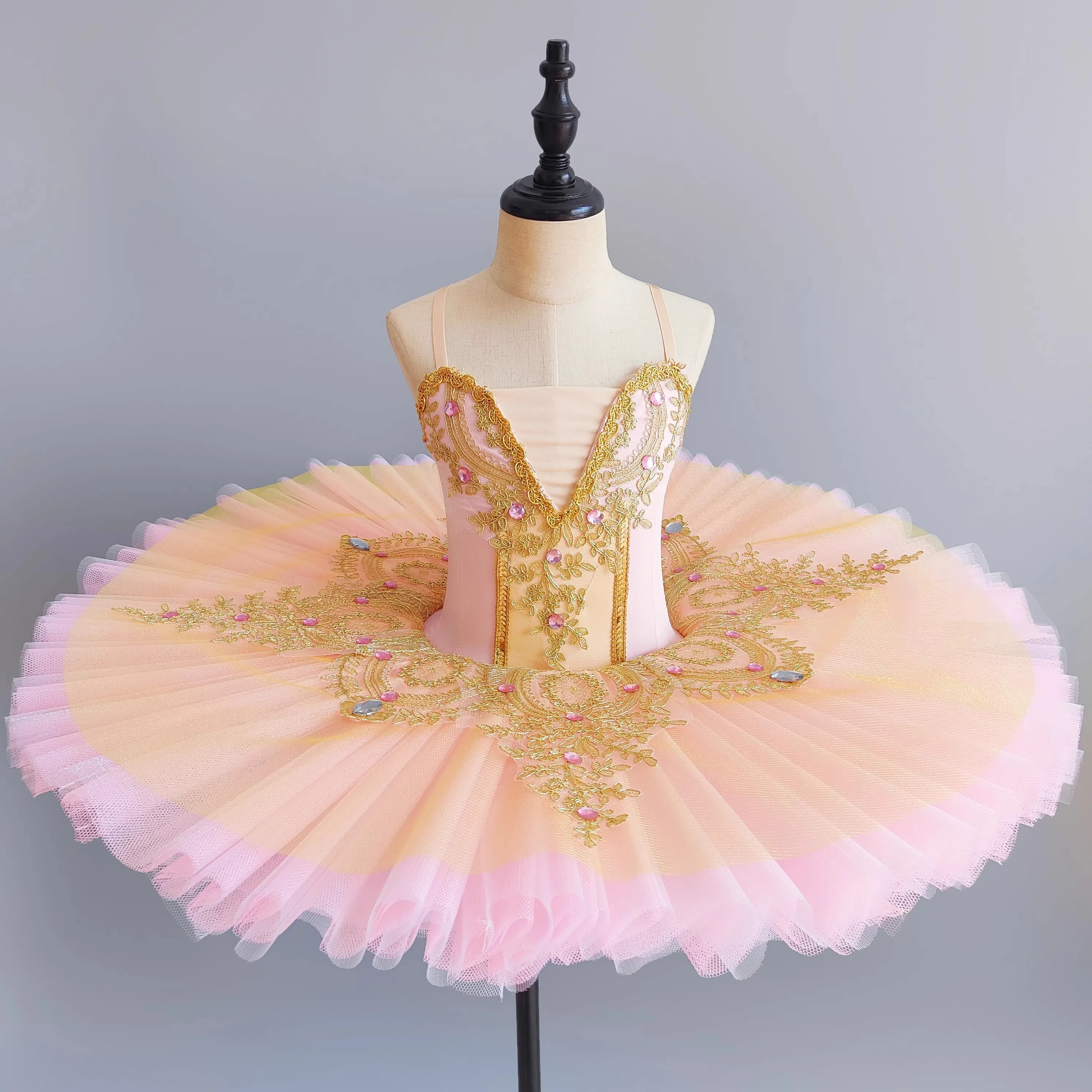 Professional Ballet Tutu Girls Blue Pink Platter Pancake Tutu Ballerina Party Dress Adult Women Child Kids Ballet Dance Costume image 2