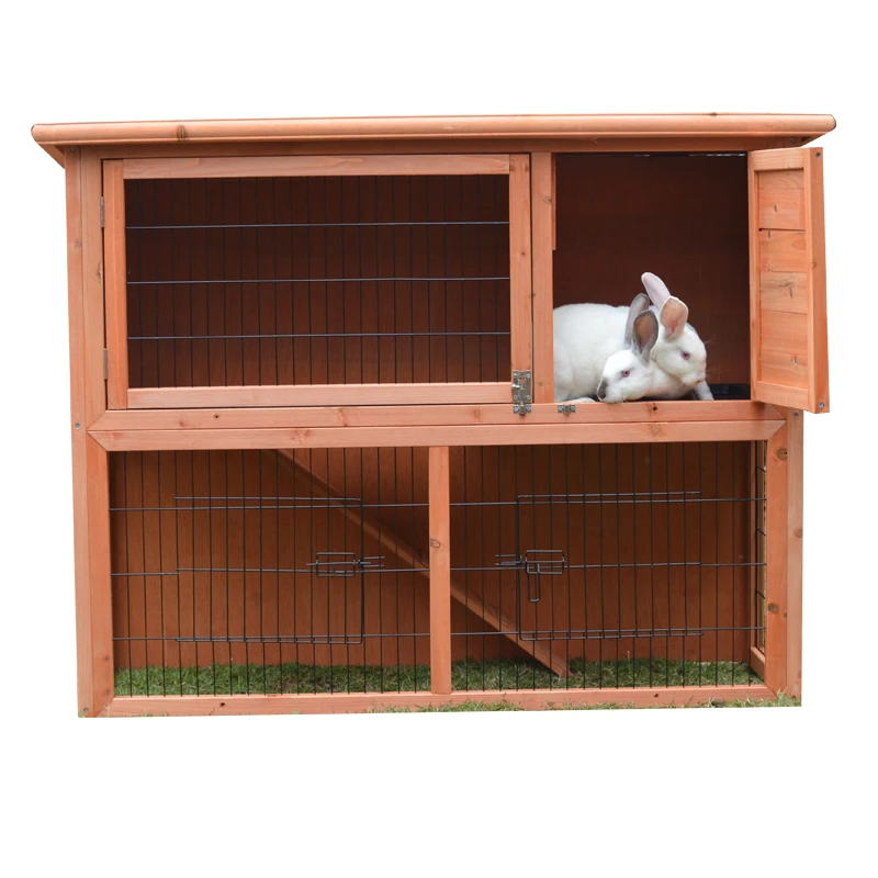 Hot Selling Unique Wooden Indoor Outdoor Bunny Cage Rabbit Hutch Pet Cage