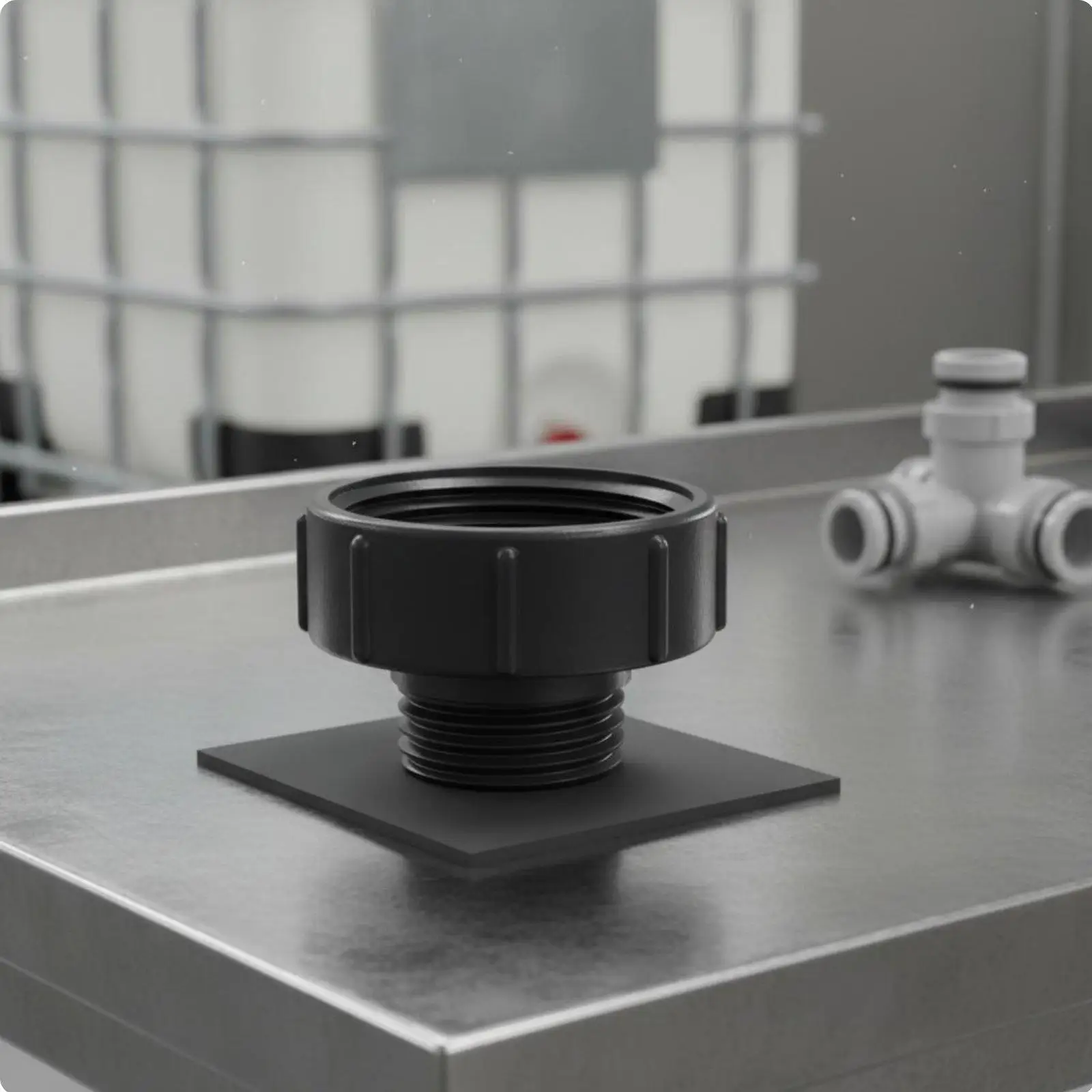 Ibc Valve Adapter 100mm to 60mm Coarse Thread Coupling Reinforced Construction for Farm Totes