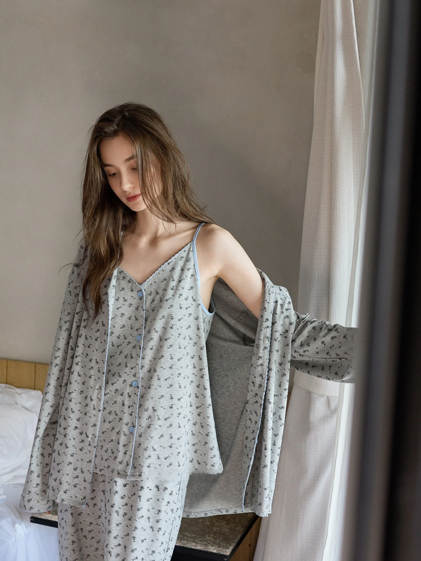 camicia-da-notte-in-morbido-cotone-da-donna-primavera-autunno-abbigliamento-per-la-casa-coreano-sle-lace-trim-stampa-floreale-spwear-tee-piece-set