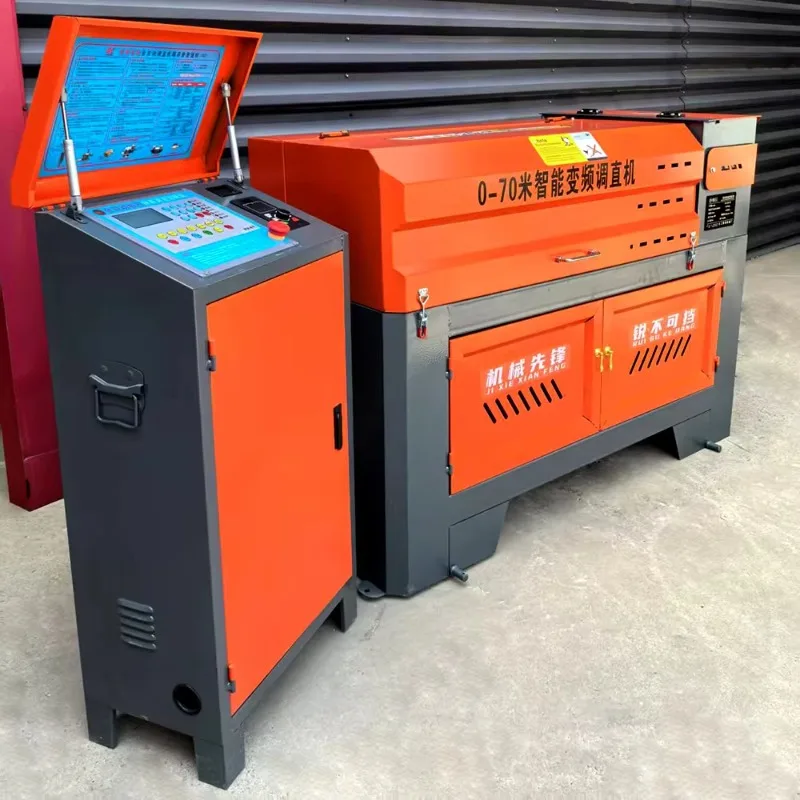 Customize Heavy Duty Automatic Rebar Straightening and Cutting Machine CNC Steel Bar Processing Equipment Construction