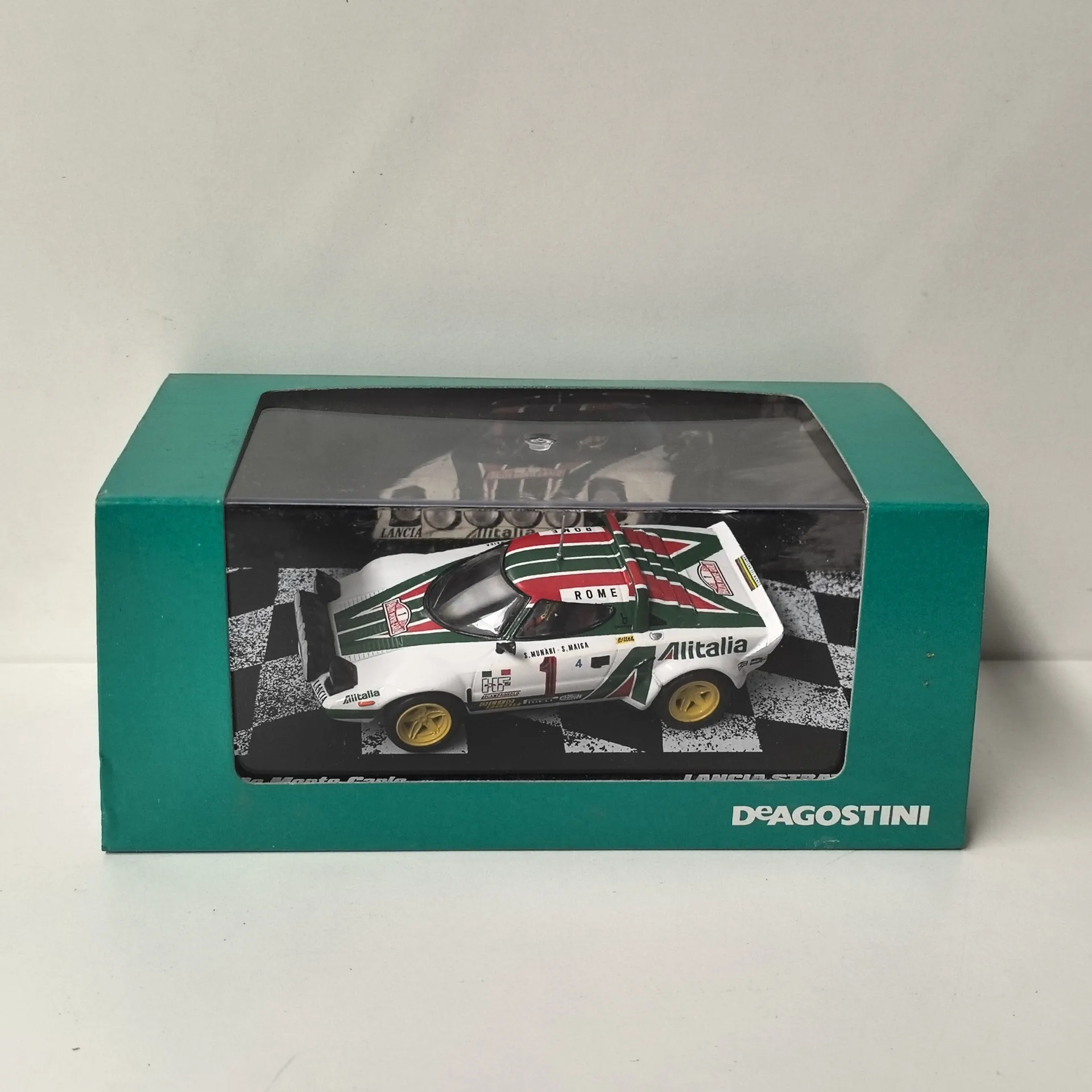 Diecast DEA 1/43 Scale LANCIA STRATOS HF #1 1977 Lancia Racing Alloy Car Model Collectible Toy Gift Souvenir Display Ornament