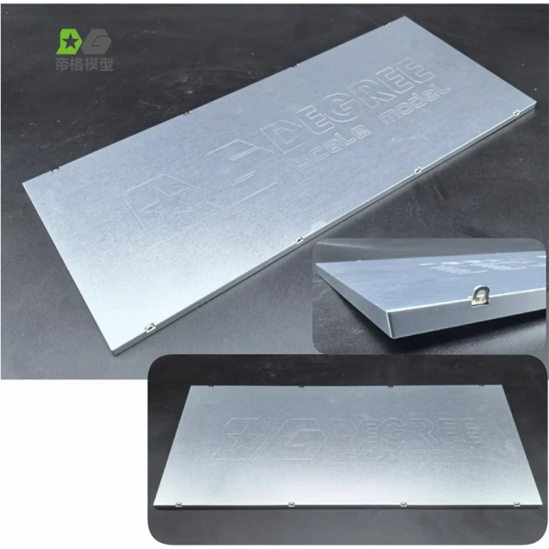 436*184*8mm Aluminum Alloy Plate Dige Model For Tamiya 1/14 40ft Container Semi-Trailer 56330 Truck Flatbed Trailer Modification