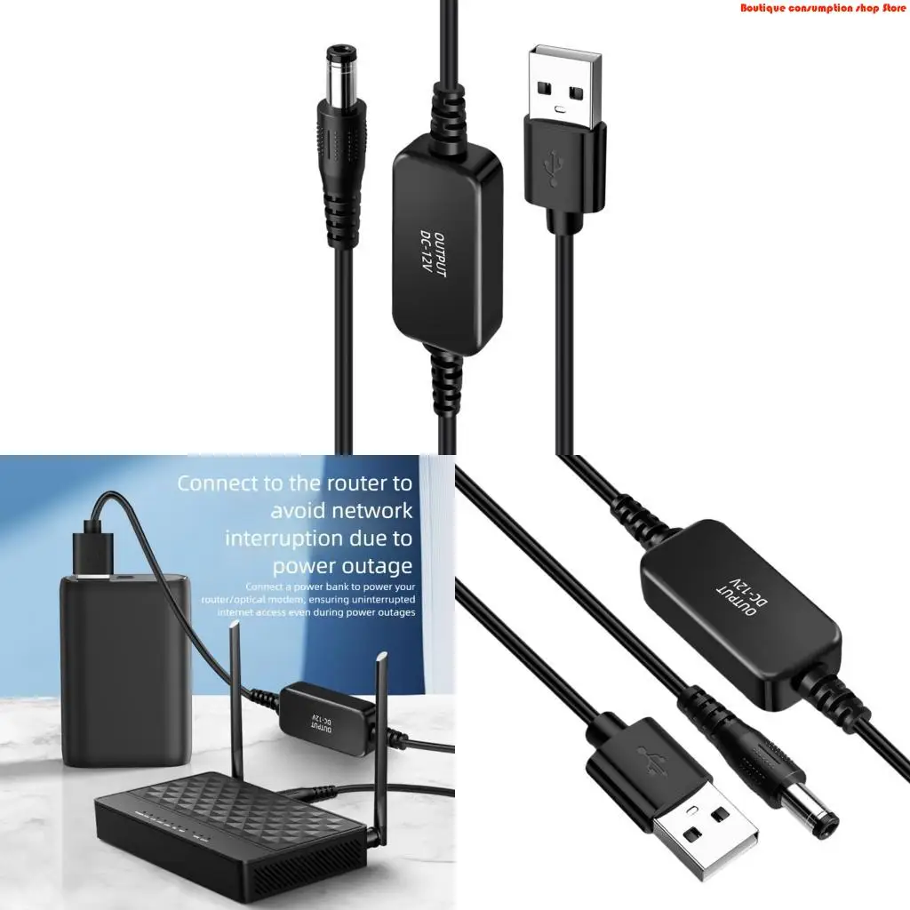 L9NA High Performances 5V To 12V Step Up Converter Cable For Routers Power Supply