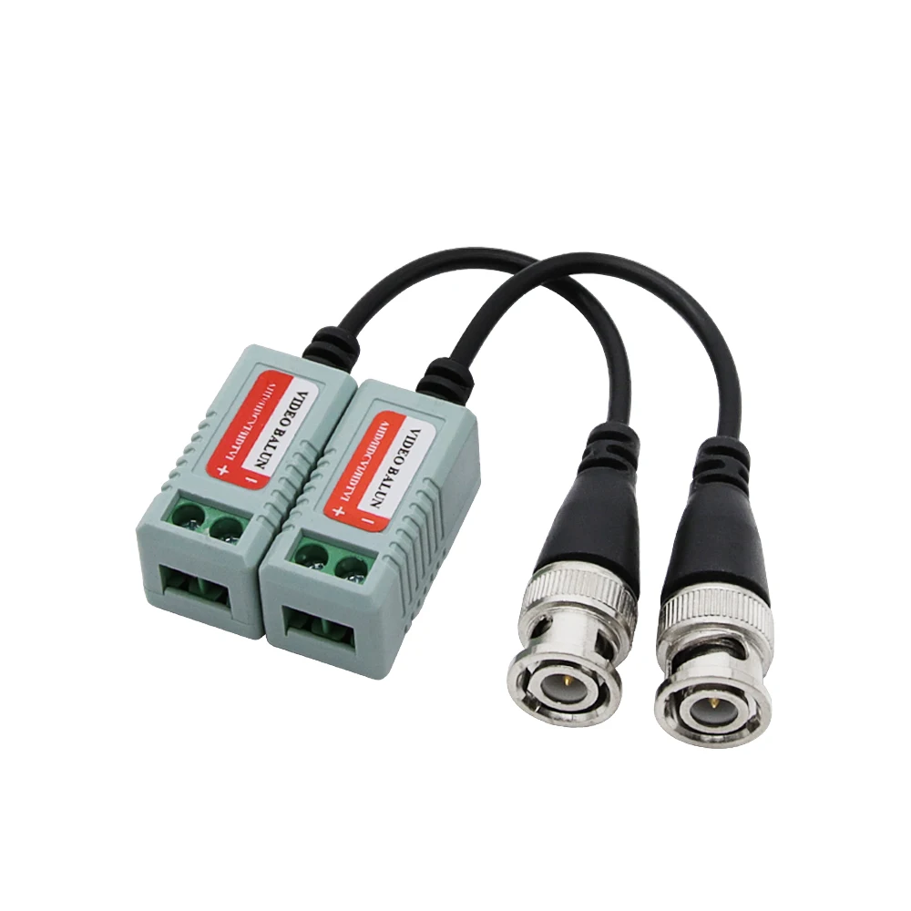 1080P CCTV Video Balun Passive BNC Transceivers HD Twisted Pair For 2MP AHD CVI TVI CVBS Camera
