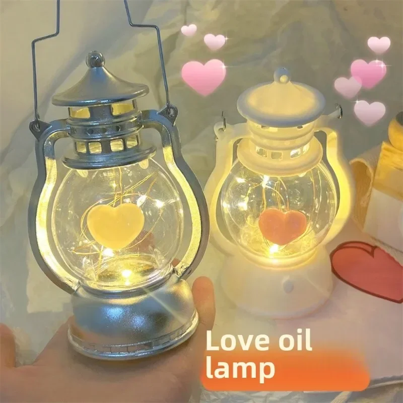 Ins Creative Nightlight Female Dormitory Hands Enhance Appearance Student Couple Atmosphere Decoration Small Oil Lamp Ornament