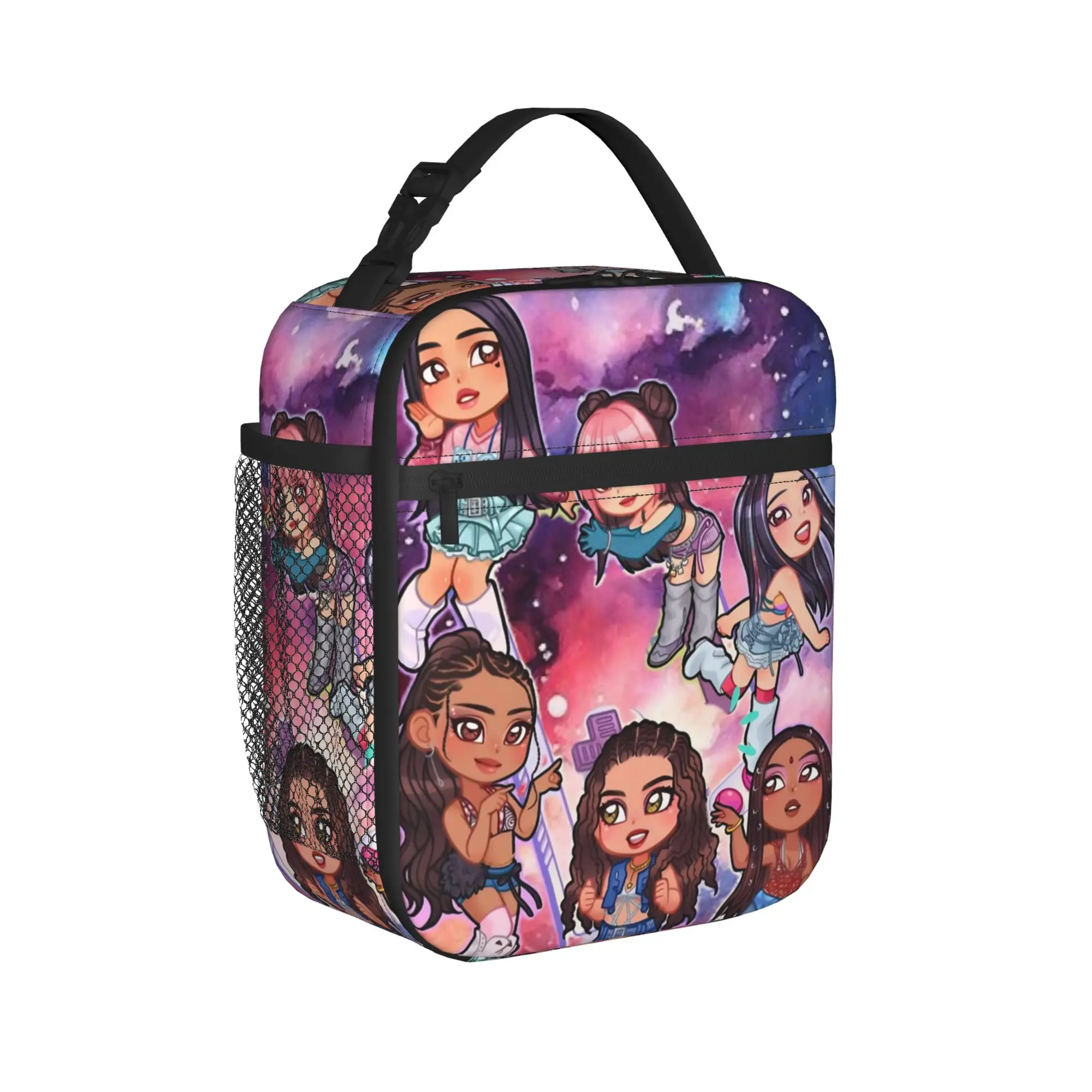 Katseye Music Girl Group Lunch Bag For Adult  Graphic Lunch Box Leisure Office Cooler Bag Portable Oxford Thermal Lunch Bags