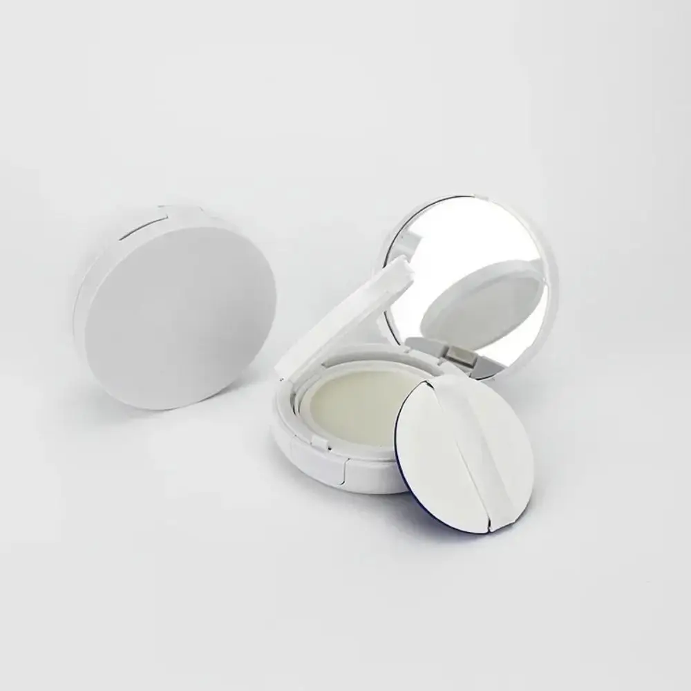 휴대용 플라스틱 빈 에어 쿠션 파우치 리필 가능 흰색 화장품 정리함 메이크업 용기 여행용