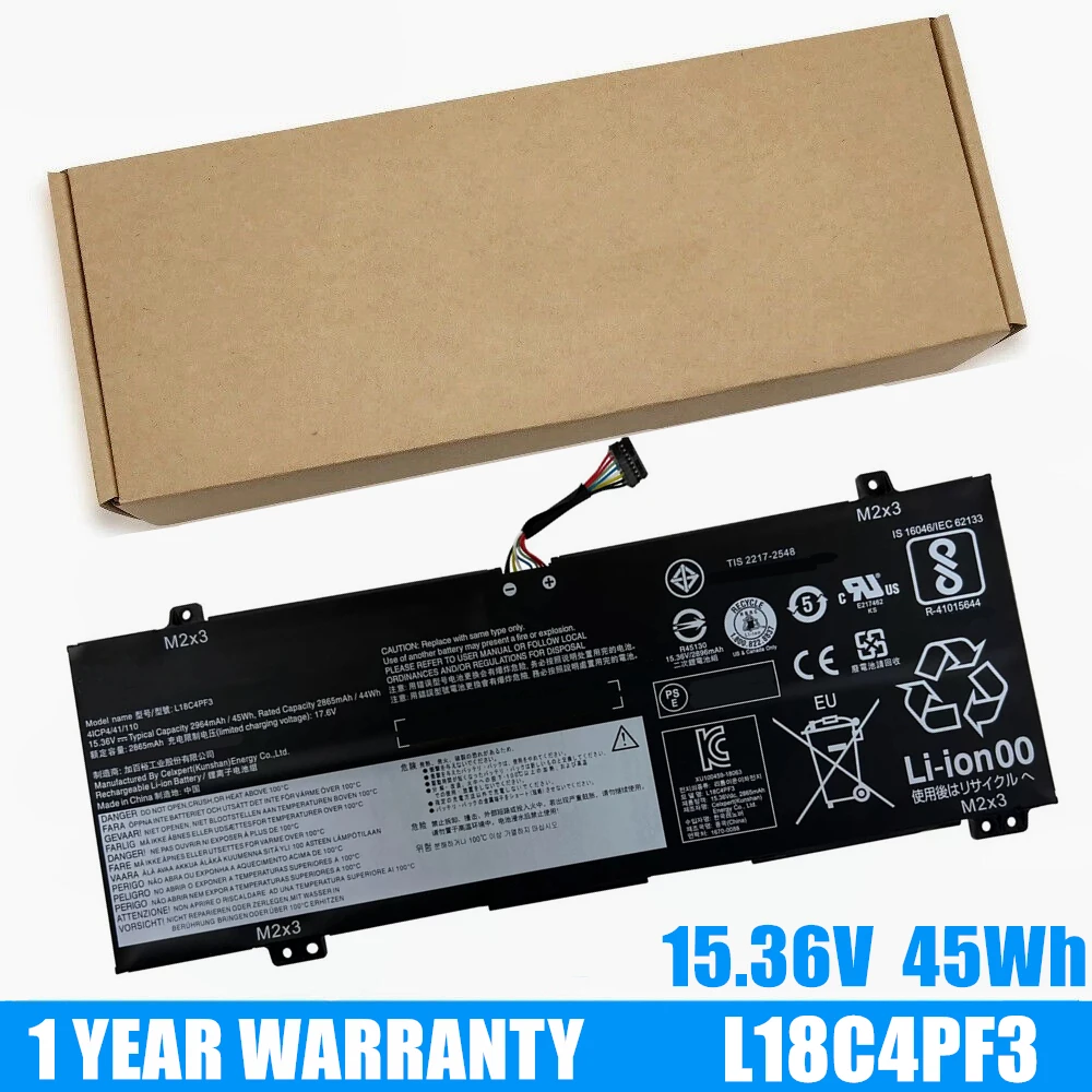 

New Battery L18C4PF3 L18C4PF4 L18M4PF3 For Lenovo Ideapad C340-14IWL C340-14IML S540-14IML S540-14API