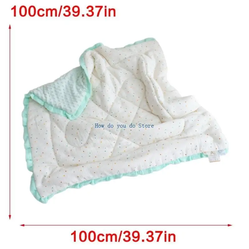 19QF Kids Kids Cotton Coutton Armild Baby Blant مع دانتيل رفيع متخلف عن سرير أو عربات الأطفال الصغار