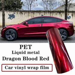 Super gloss Dragon Blood red vinyl wrap film Highest quality Car Wrap Sticker for car Motorcycle bike styling